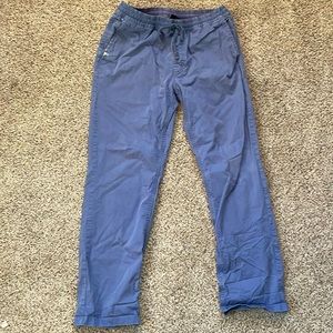 Vans blue elastic pant . Size M